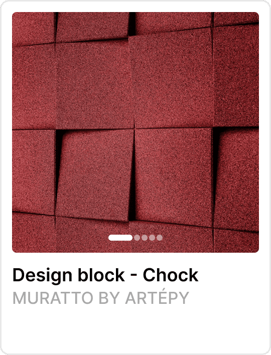 Produit Design block - Chock de Muratto