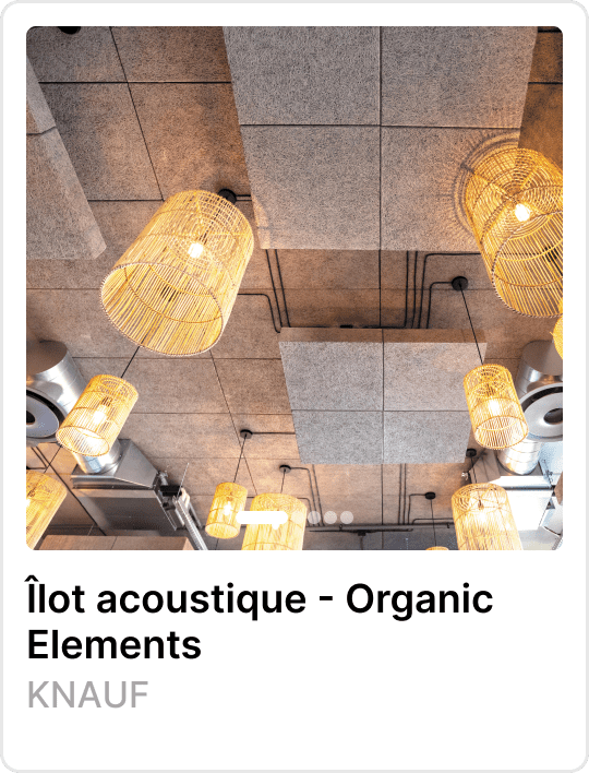 Produit Îlot acoustique - Organic Elements de Knauf